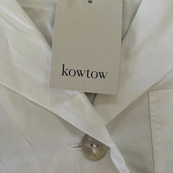 NWT Kowtow Seascape Shirt white 100% cotton - Picture 6 of 7